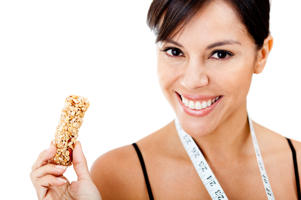 Image of woman with a fiber bar